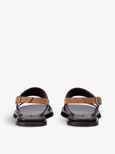 Dries Van Noten Open-toe leather sandals outlook