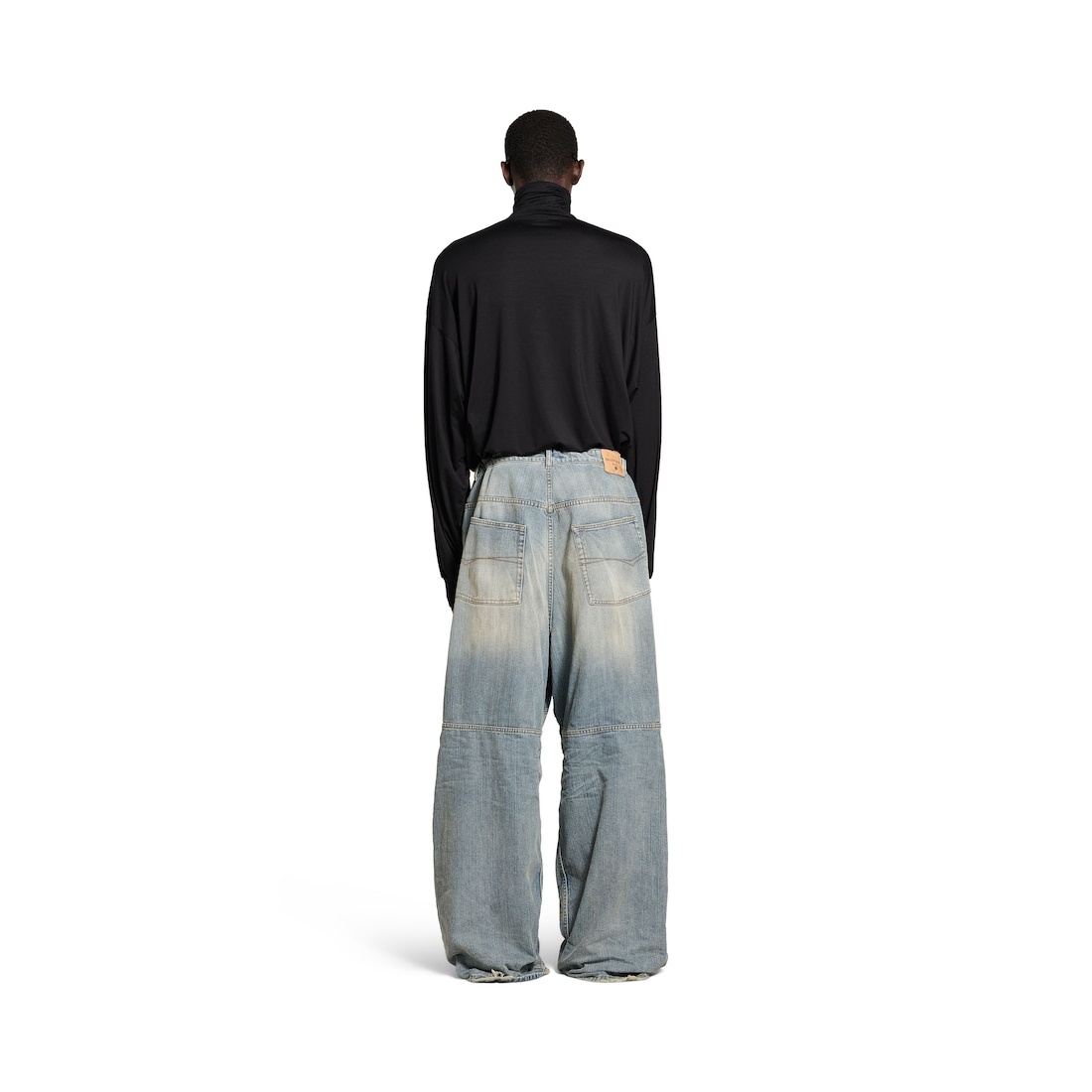 Men's Baggy Pants in Light Blue - 4