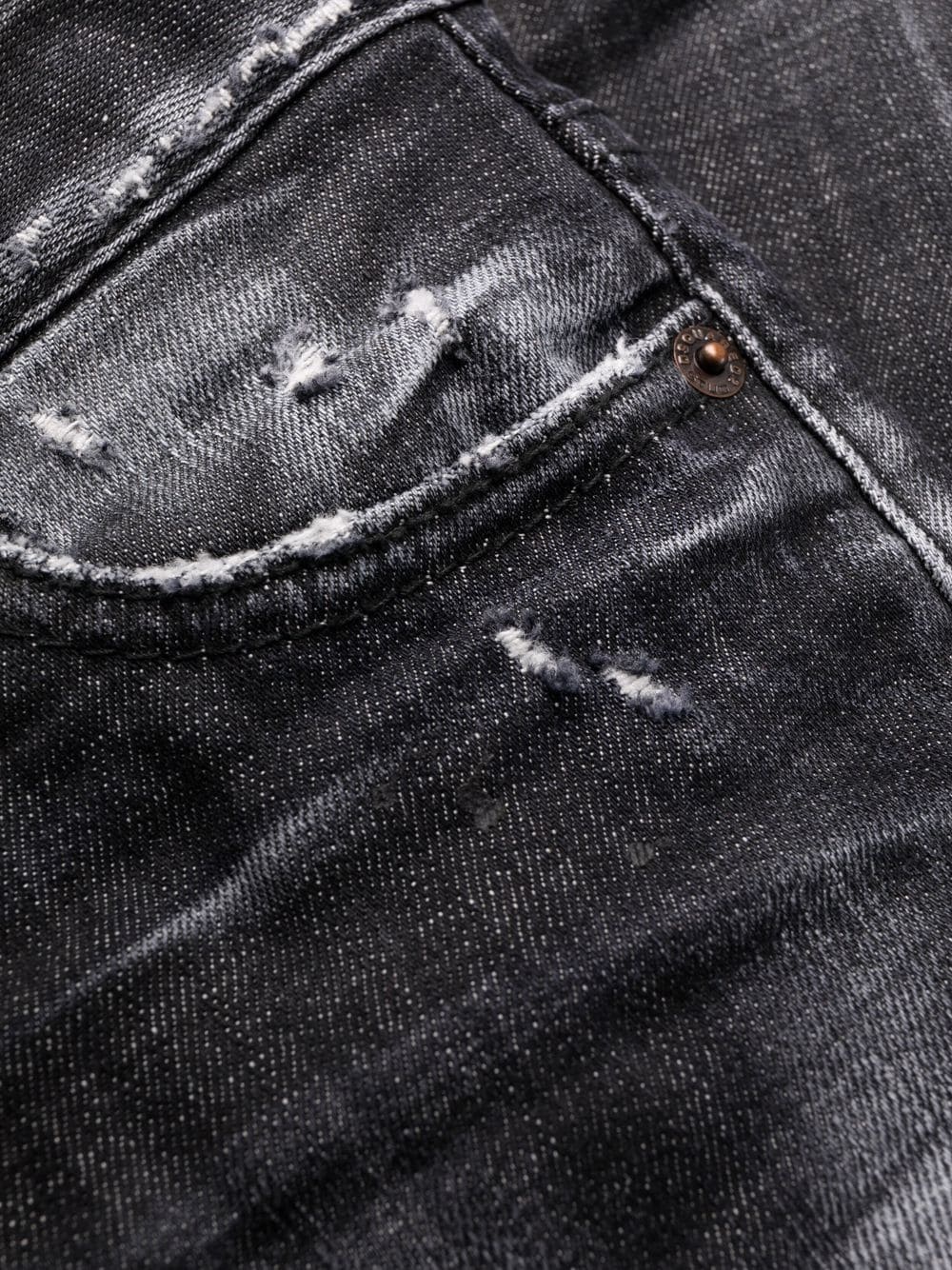 distressed denim jeans - 7