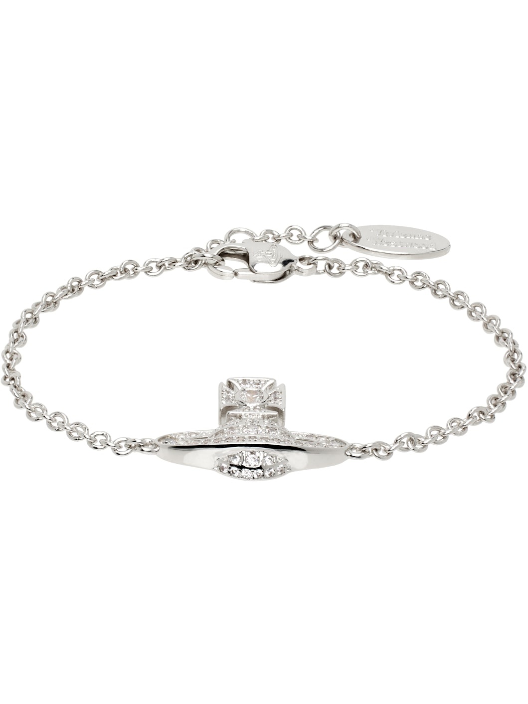 【Vivienne Westwood】CARMELA BAS RELIEF BRACELET Vivienne Westwood Silver-Tone Carmela Bas Relief Bracelet