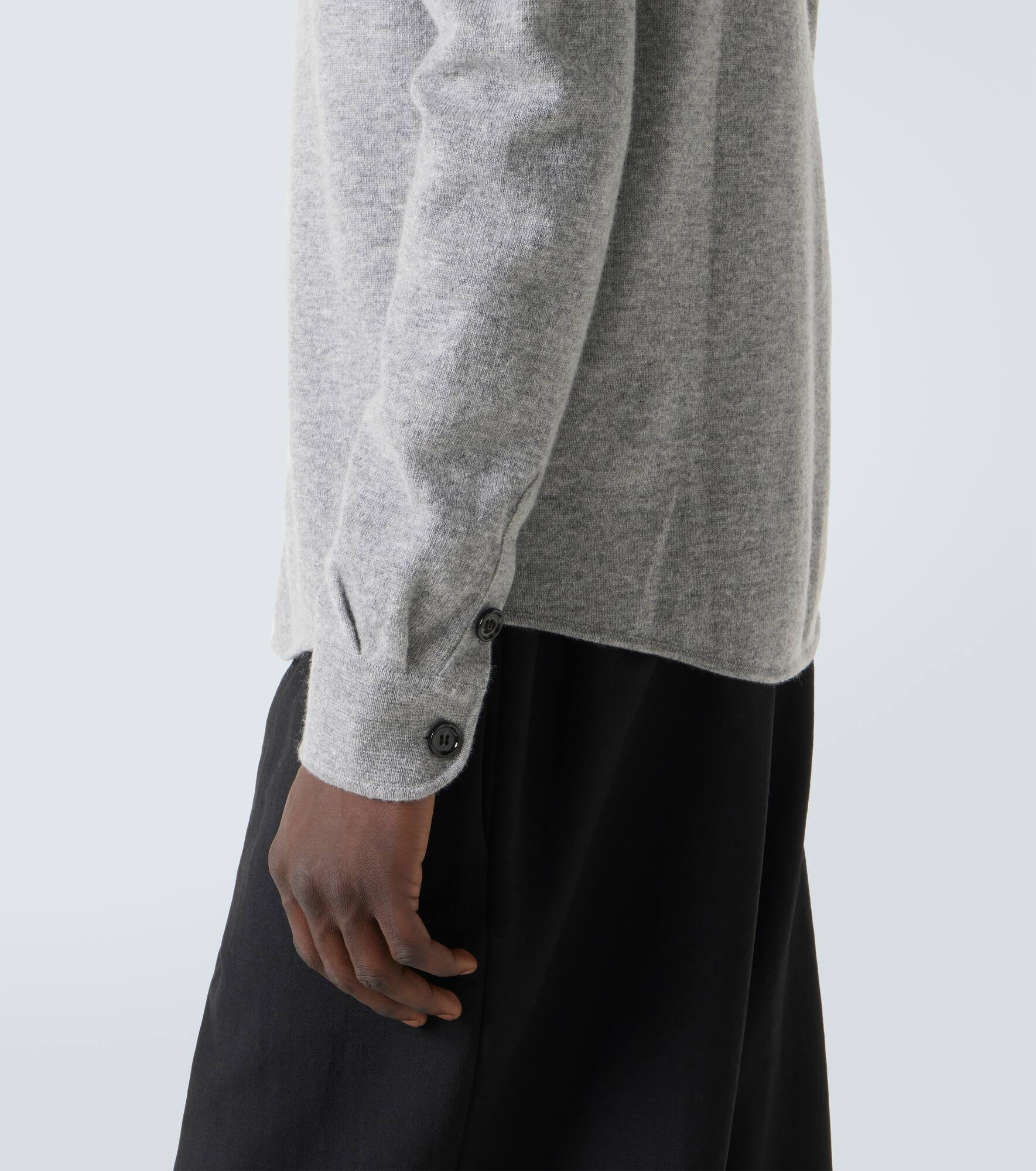 Wool and cashmere overshirt - 7