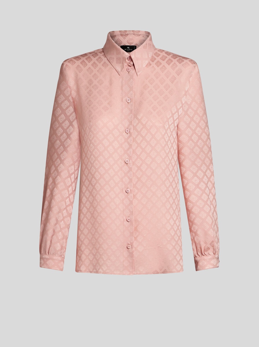 SILK JACQUARD SHIRT - 1