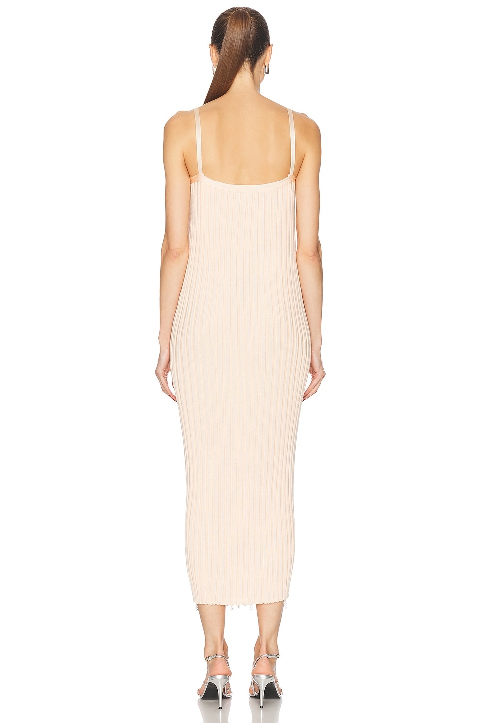Beaded Rib Knit Dress - 3