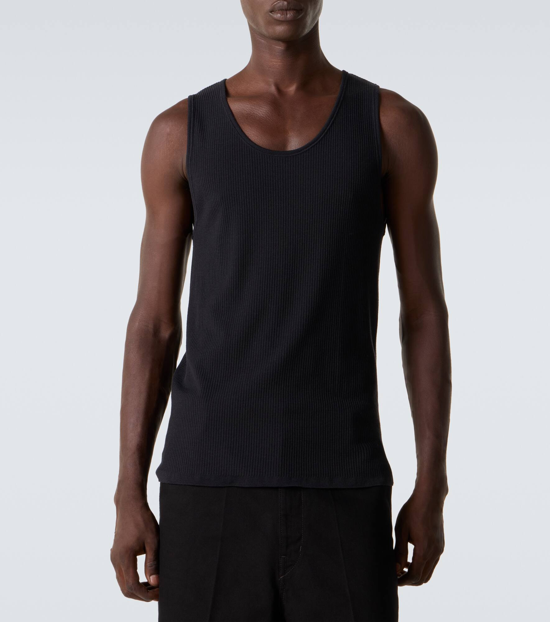 Ribbed-knit wool tank top - 3