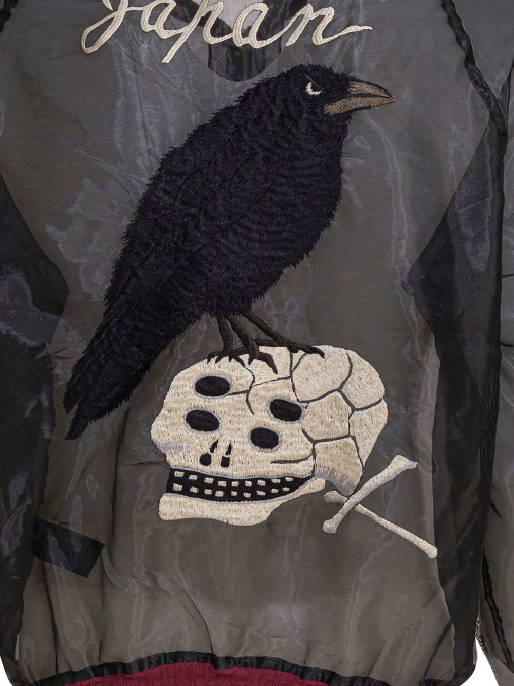 eagle-embroidered jacket - 3