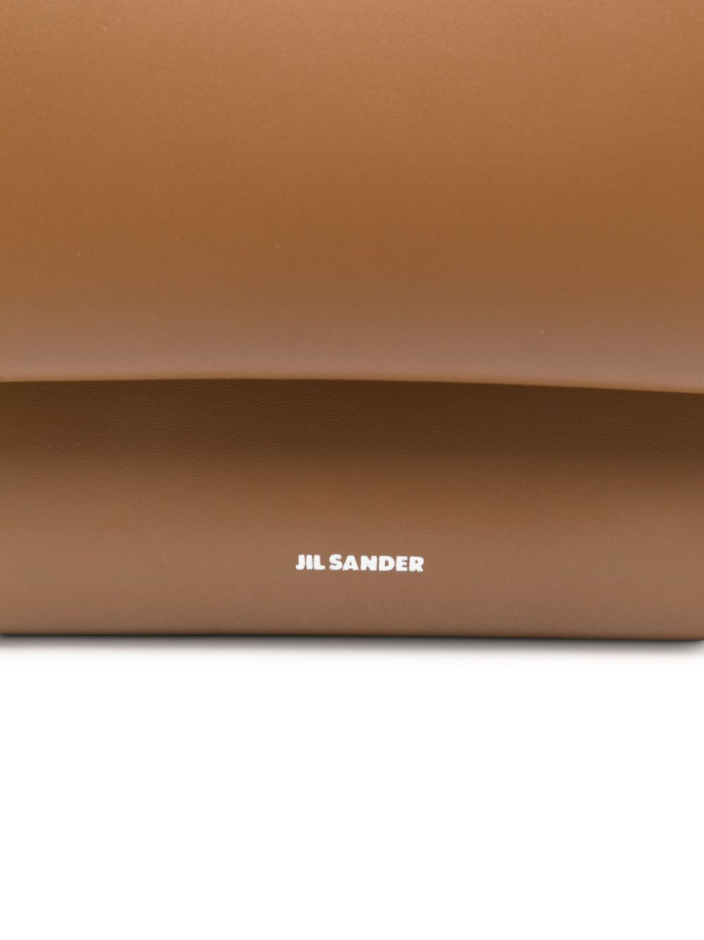 logo-print leather shoulder bag - 4