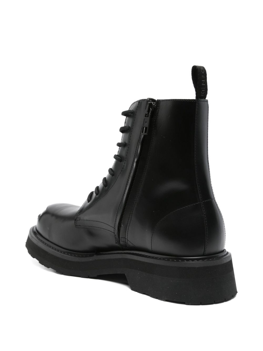 lace-up leather boots - 3