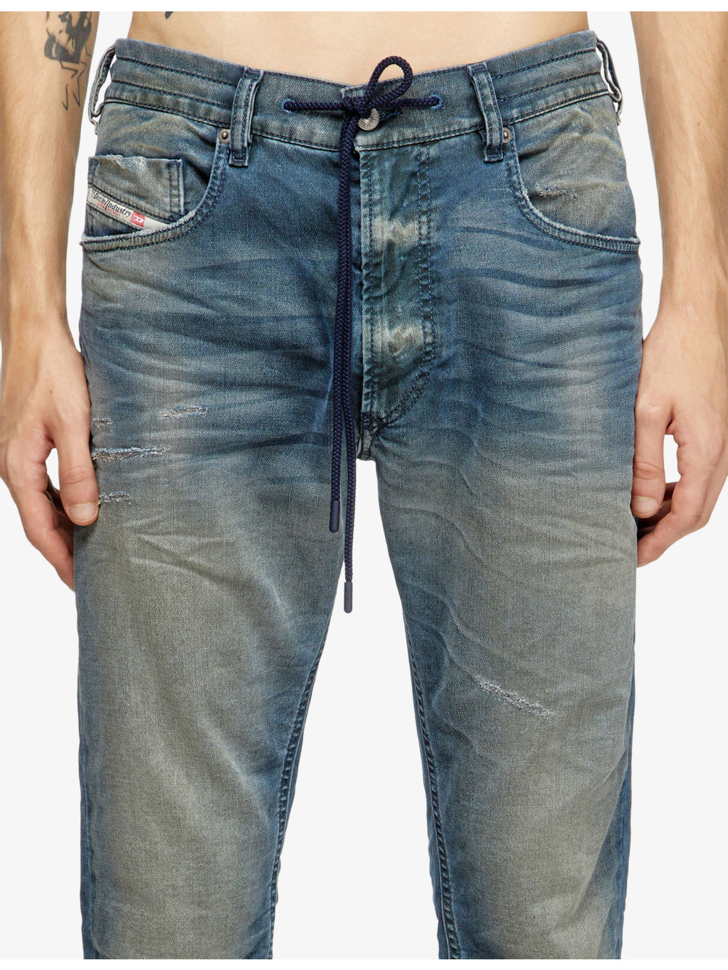 2032 D-Krooley Tapered-Leg Stretch Denim-Blend Jeans - 5