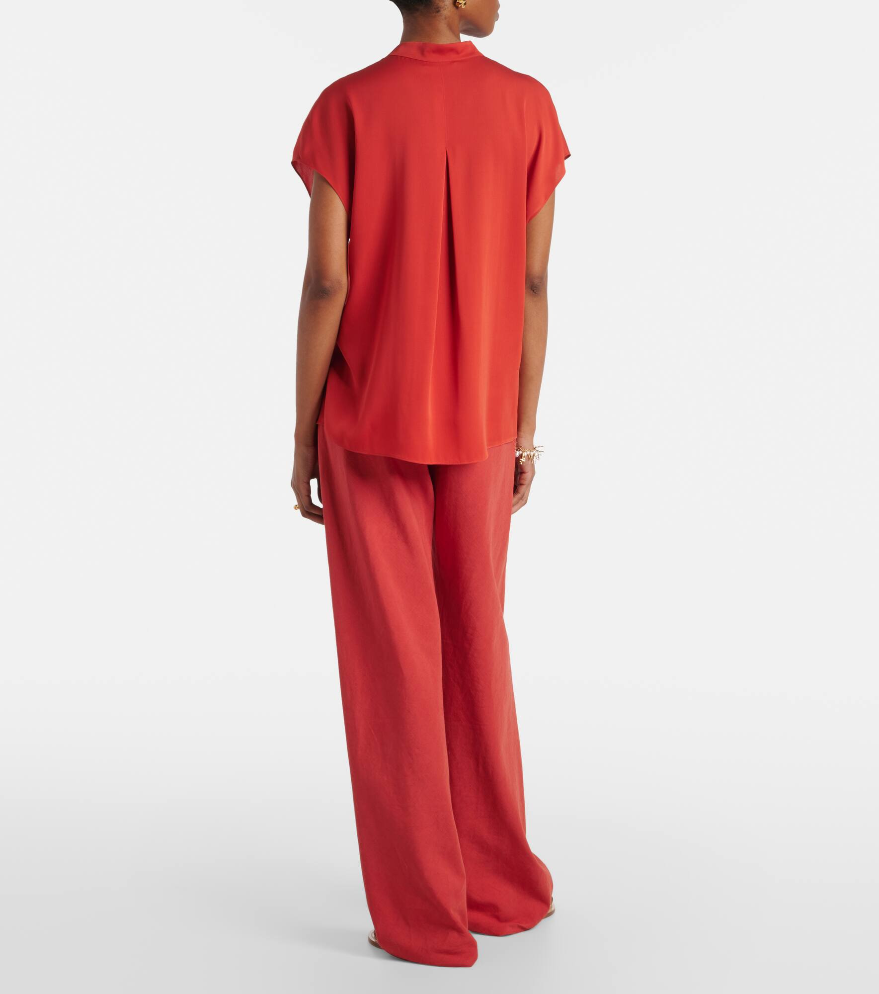 Silk-blend blouse - 3