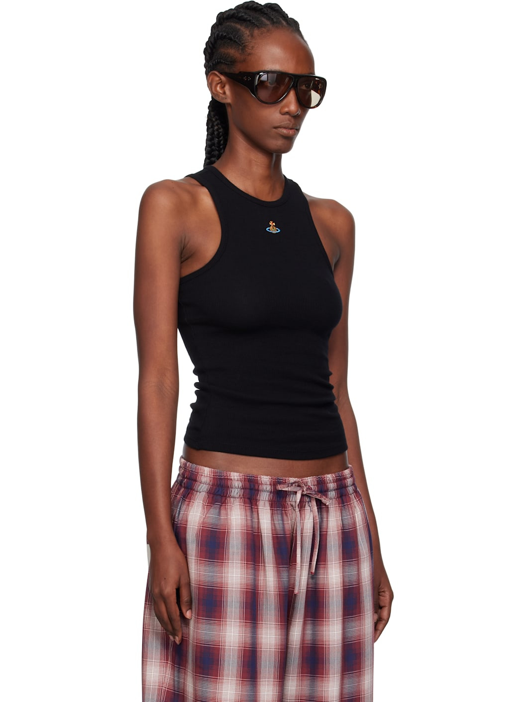 Black 90s Vest Tank Top - 2