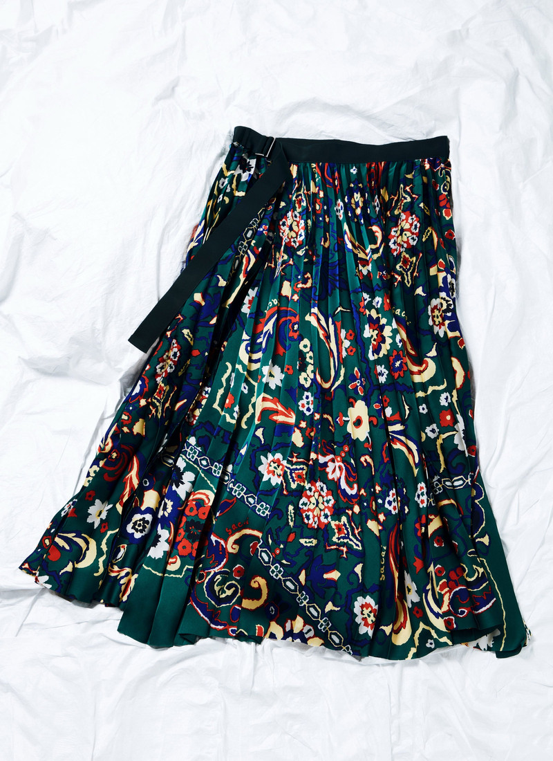 sacai Floral Print Skirt outlook