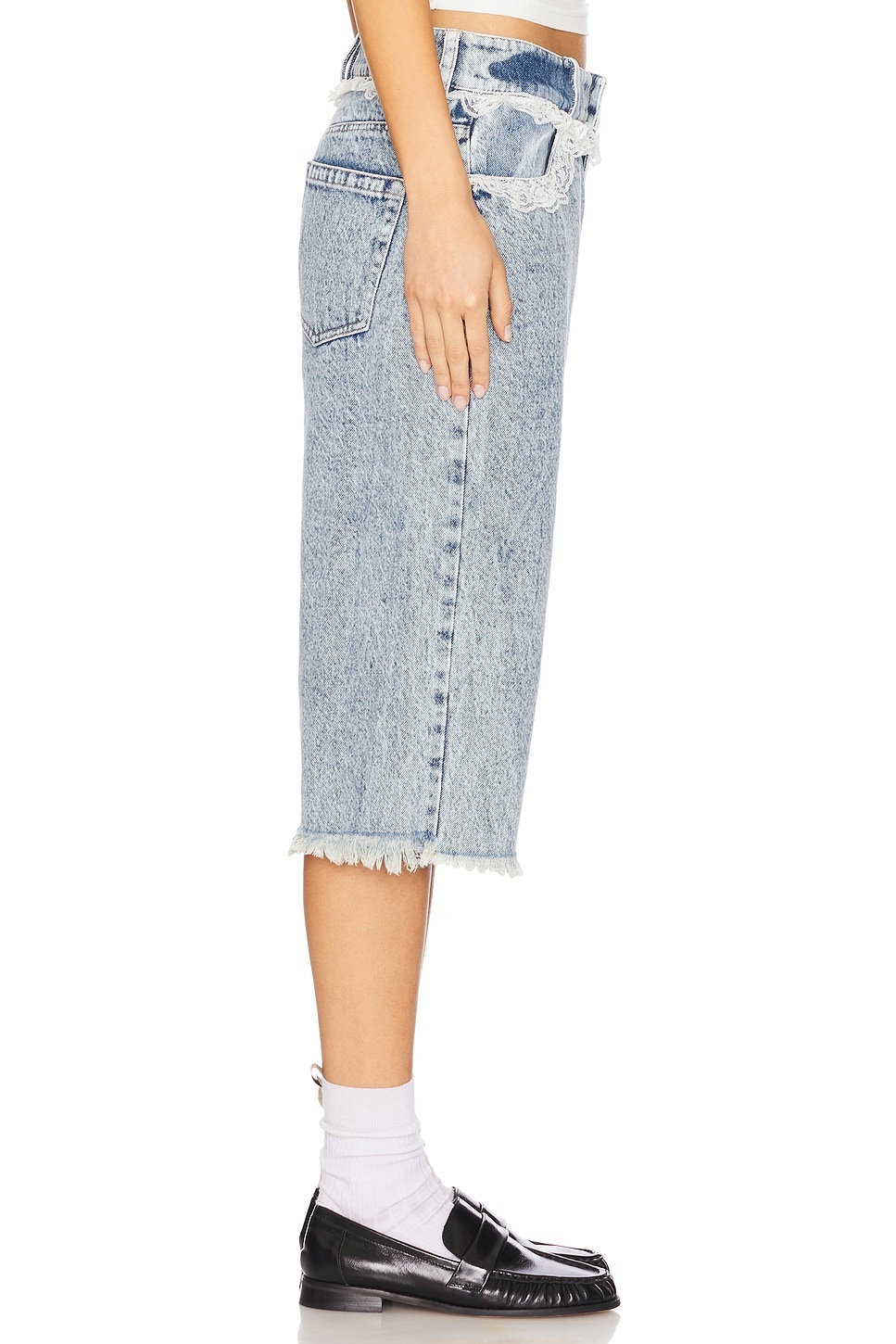 Sid Lace Trim Long Shorts - 3