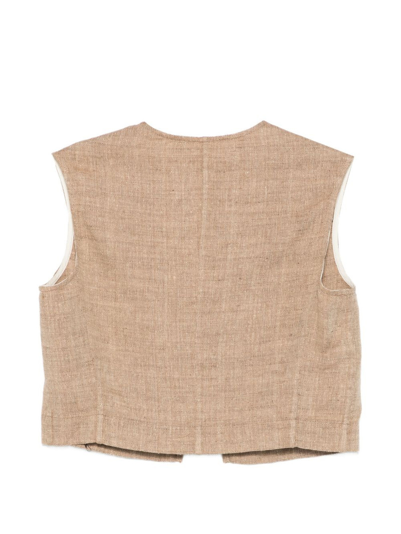 BARENA four-pocket tie vest outlook
