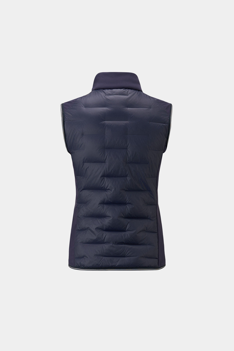 Lorina lightweight down vest in Navy blue 9