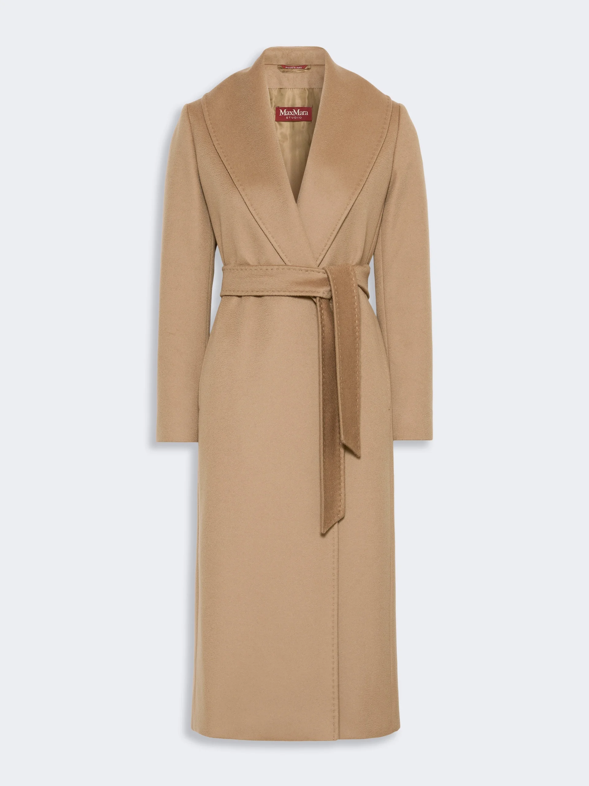 LORIANA Wool wrap coat - CAMEL - 1