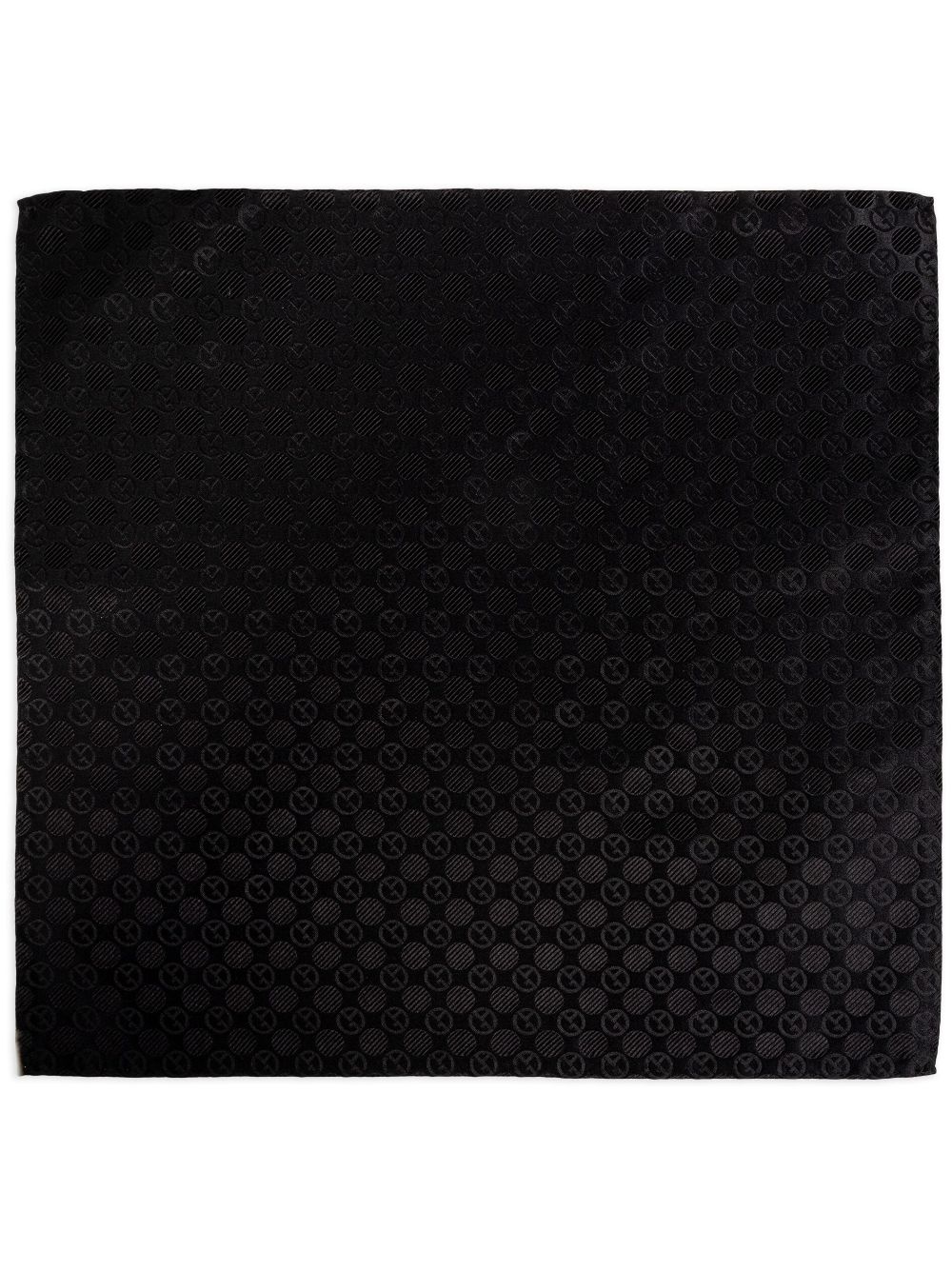 logo-jacquard pocket square - 1