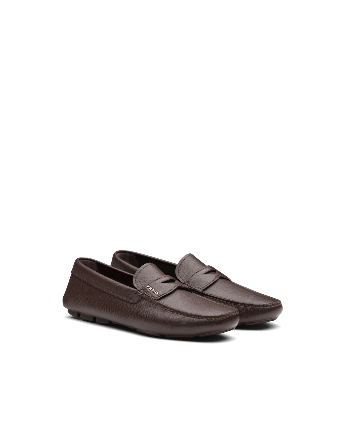 Saffiano leather loafers - 1