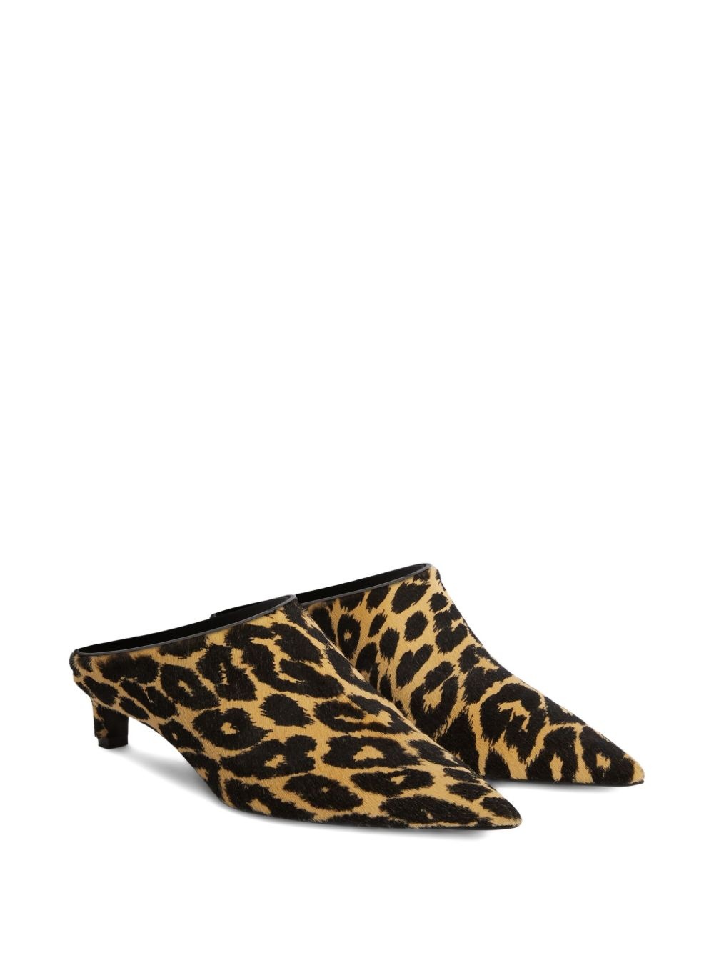 leopard-print mules - 2