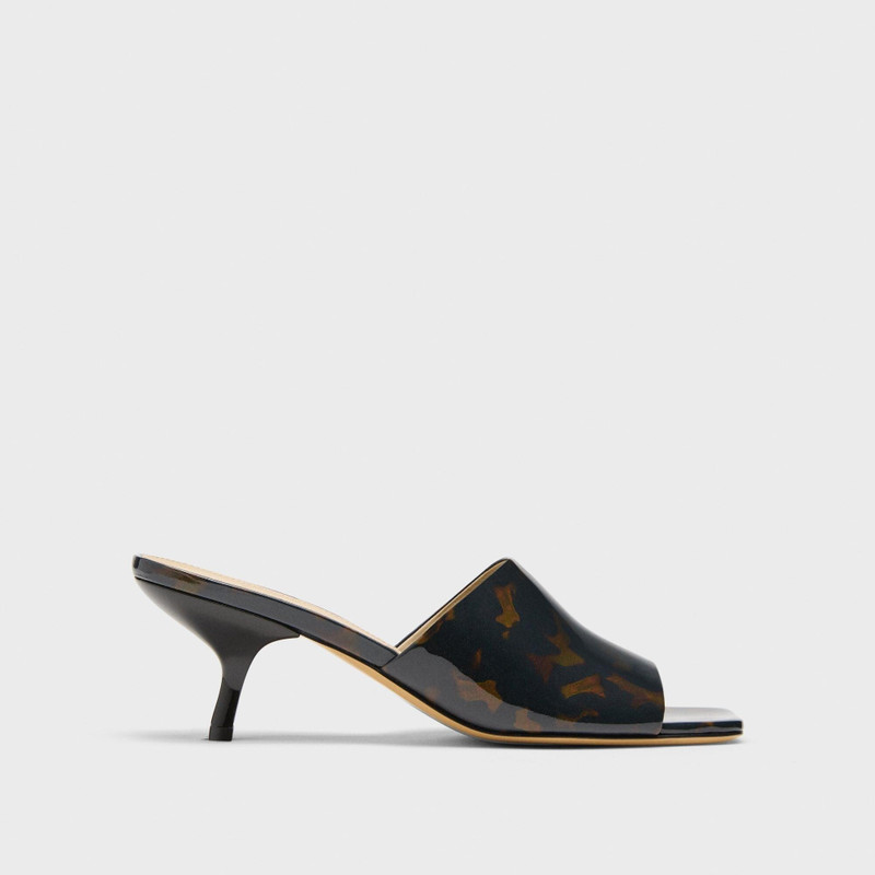 Mule Sandal in Tortoiseshell Printed Leather 1