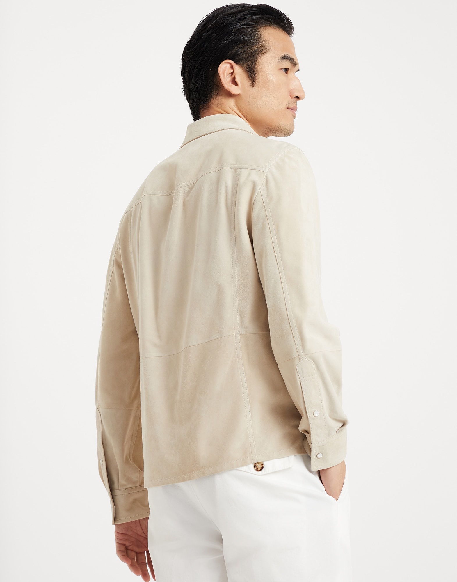 Lightweight suede overshirt - 2