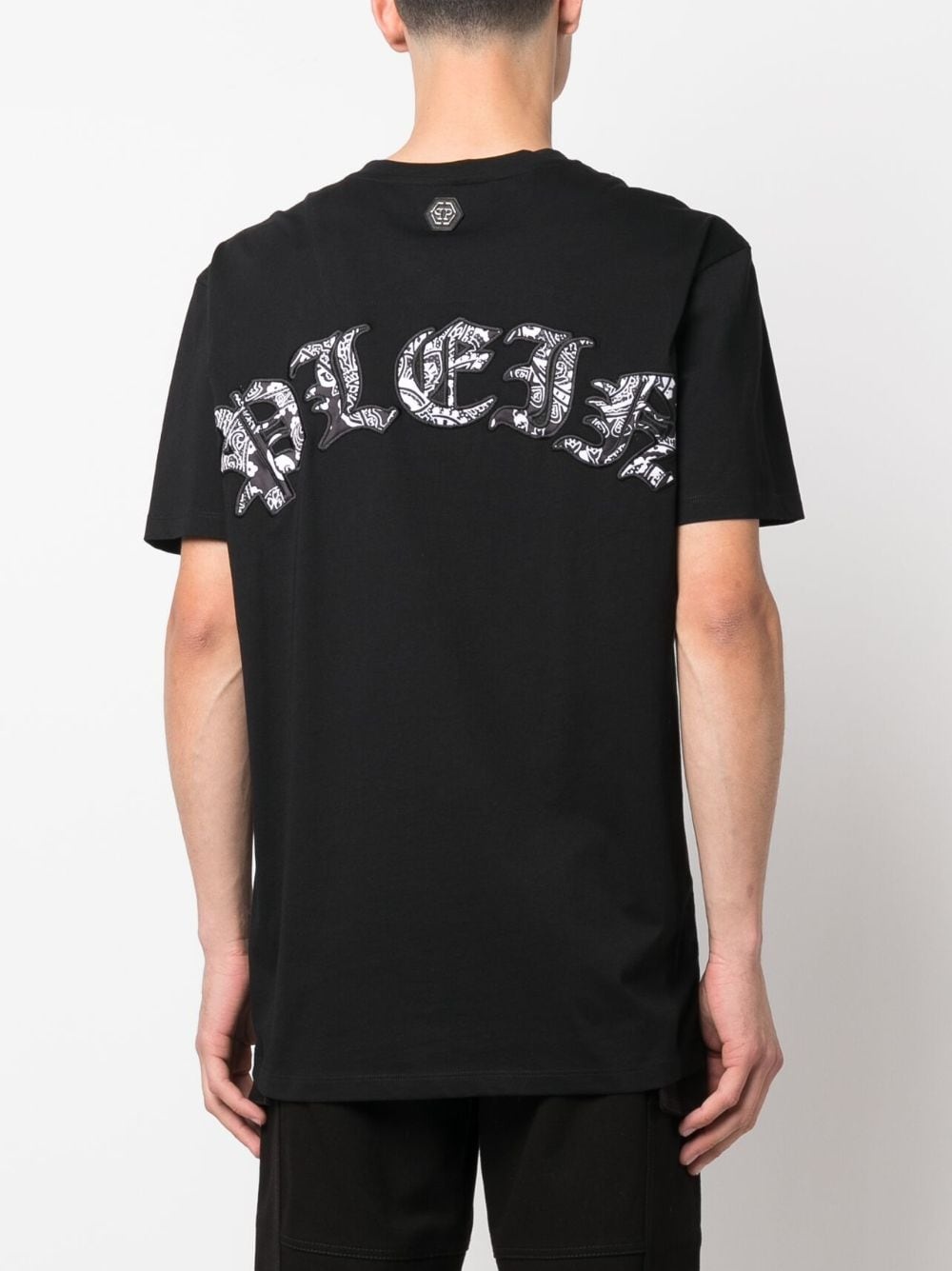 paisley-print logo-patch T-shirt - 4