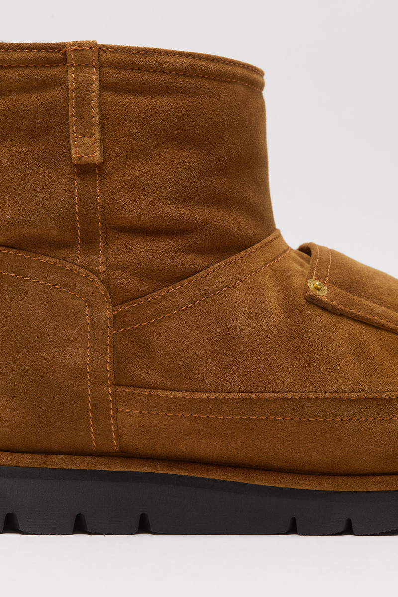 Low boots printed leather - Tobacco brown 7