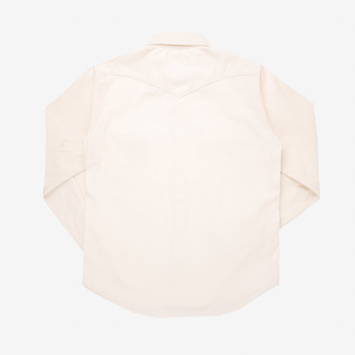 IHSH-398-WHT 11oz Corduroy Western Shirt -  Off White - 5