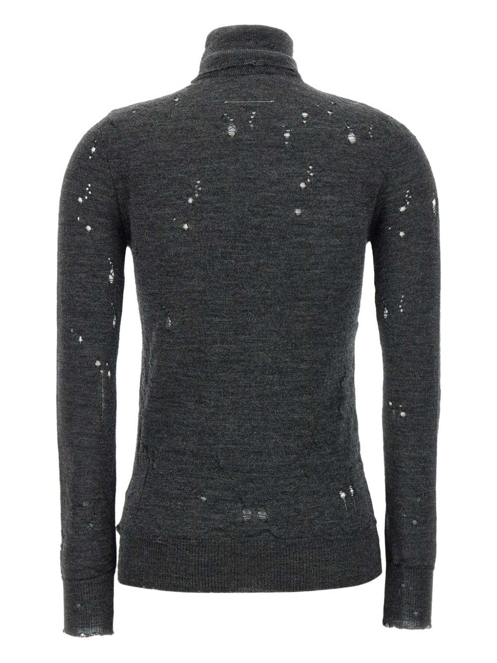 distressed wool sweater - 2
