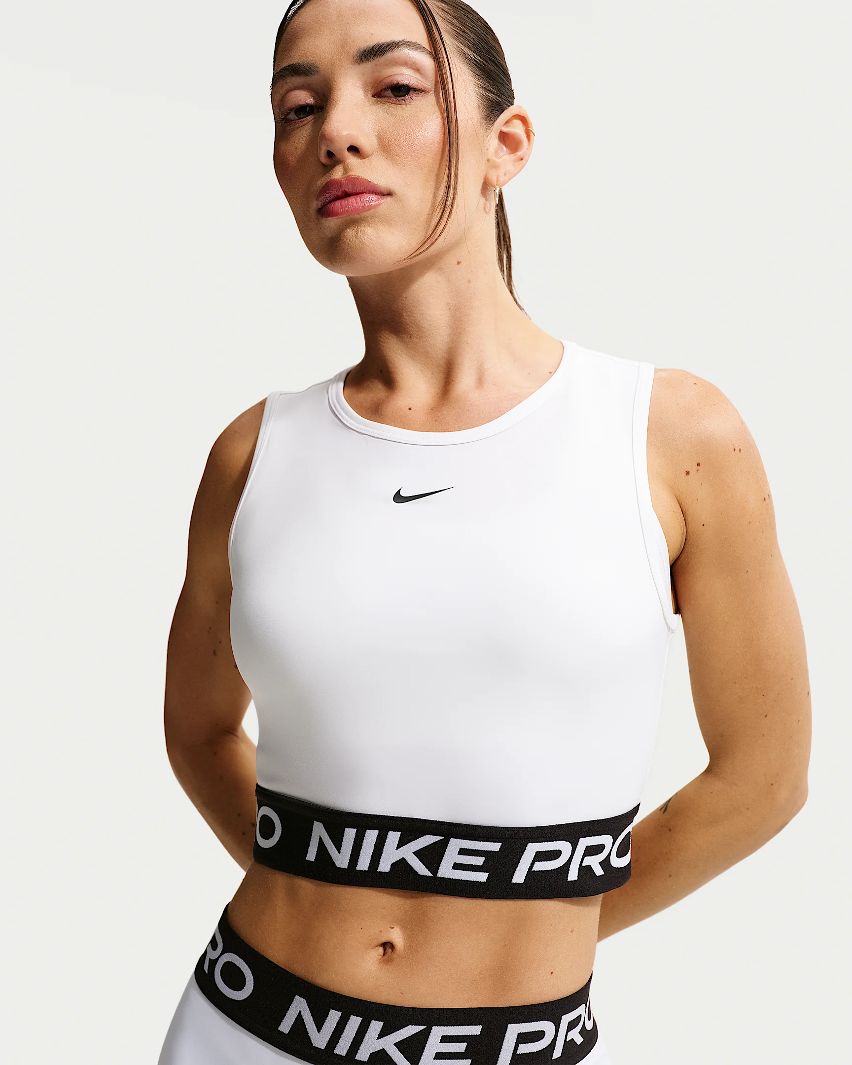 Nike Pro Women's Dri-FIT Cropped Tank Top - 1