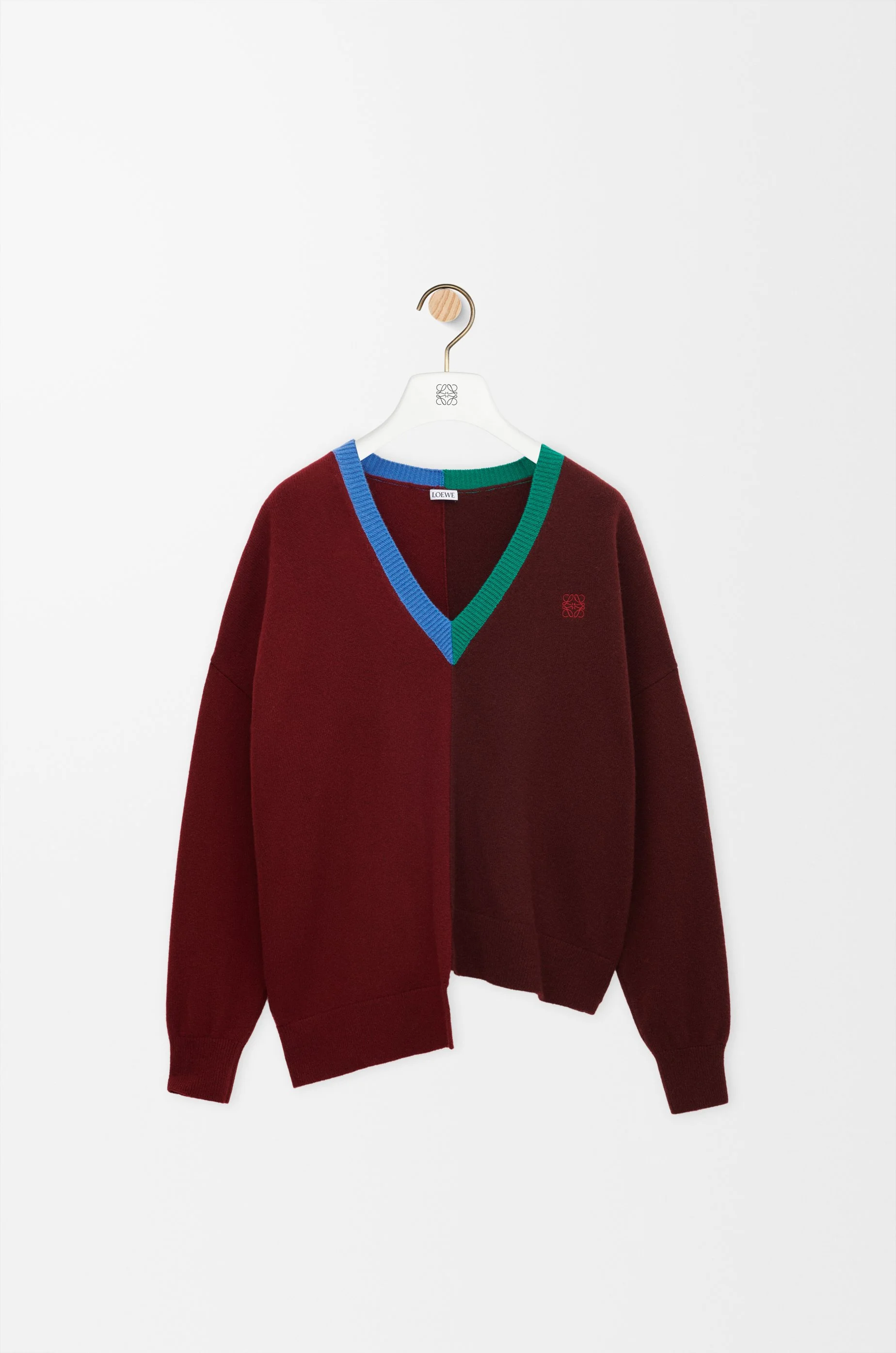 Asymmetric sweater in wool - 1