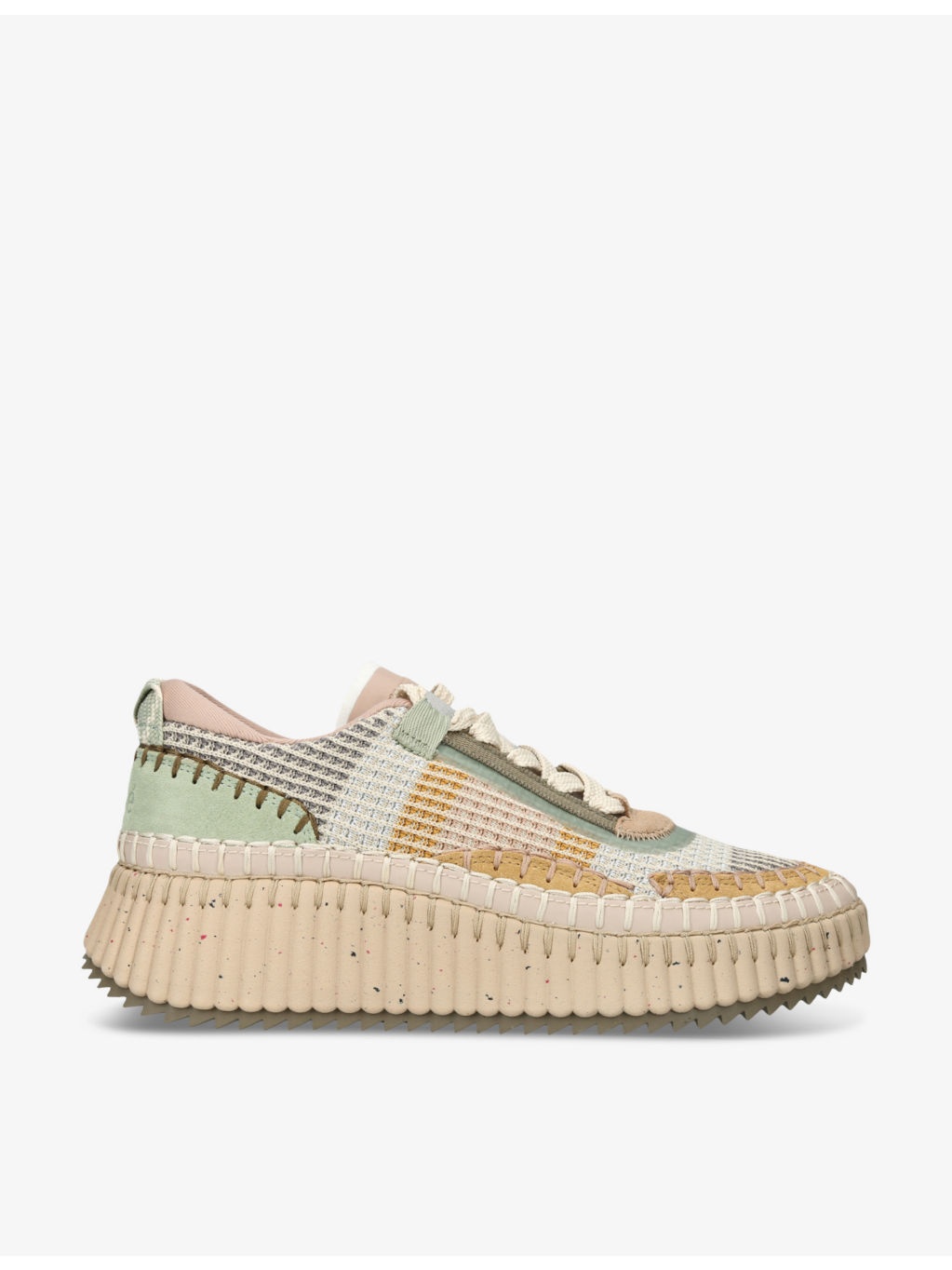 Nama Runner low-top mesh and woven trainers - 1