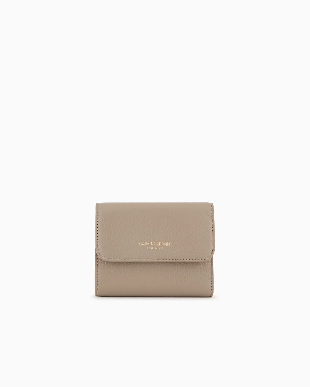 TRIFOLD WALLET IN PEBBLED CALFSKIN - 1