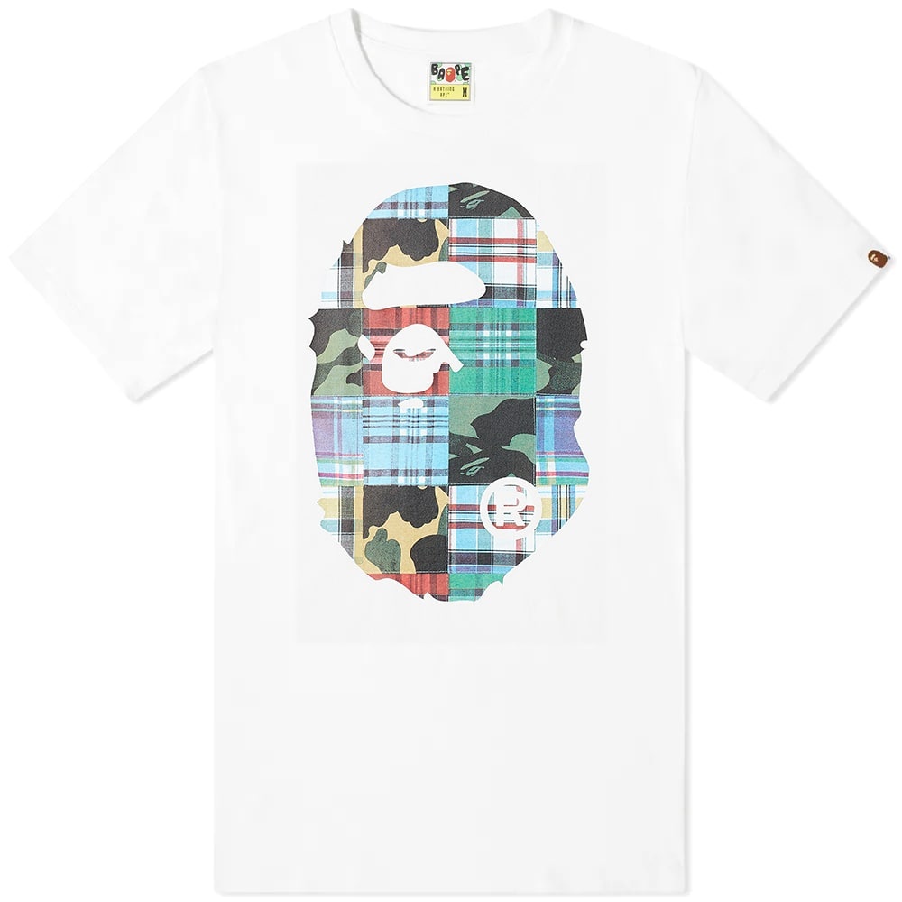 A Bathing Ape Patchwork Big Ape Head Tee - 1