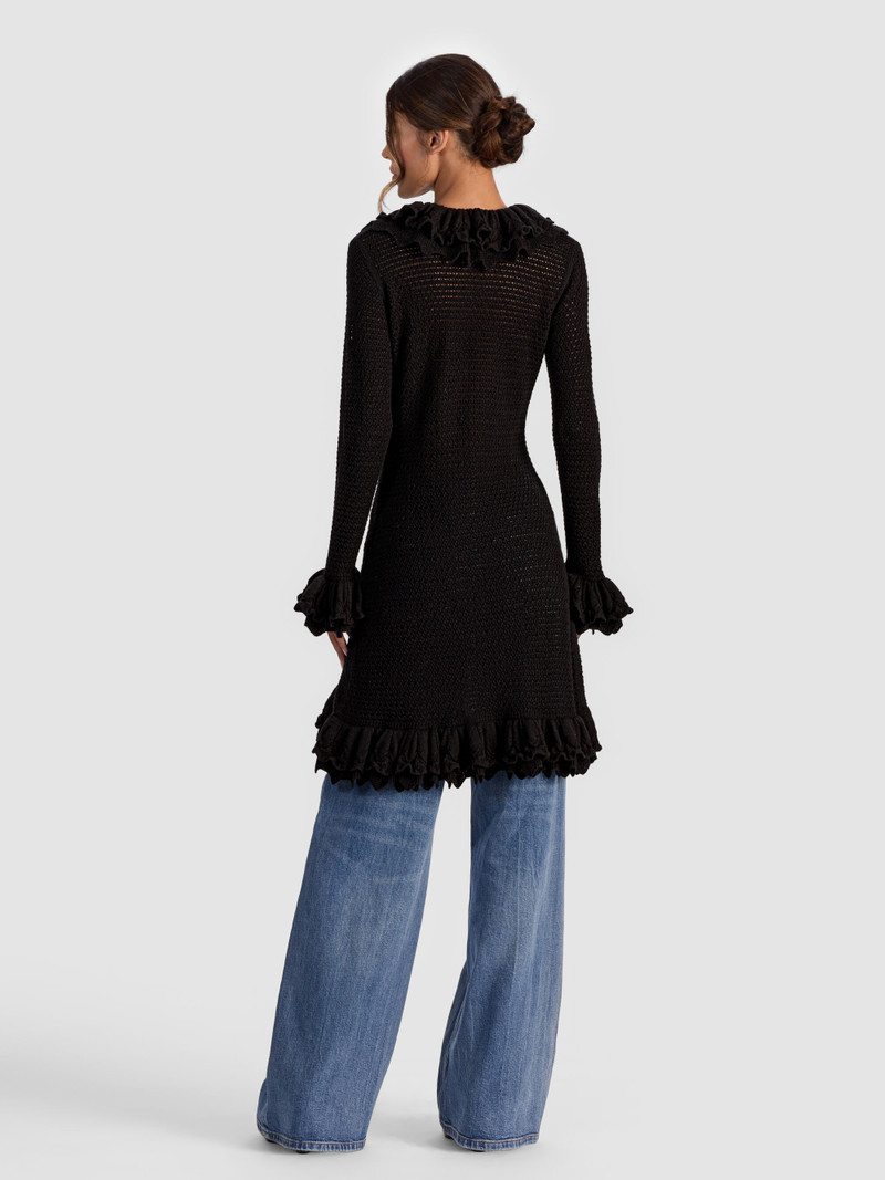 Alice + Olivia YARA RUFFLE CARDIGAN outlook