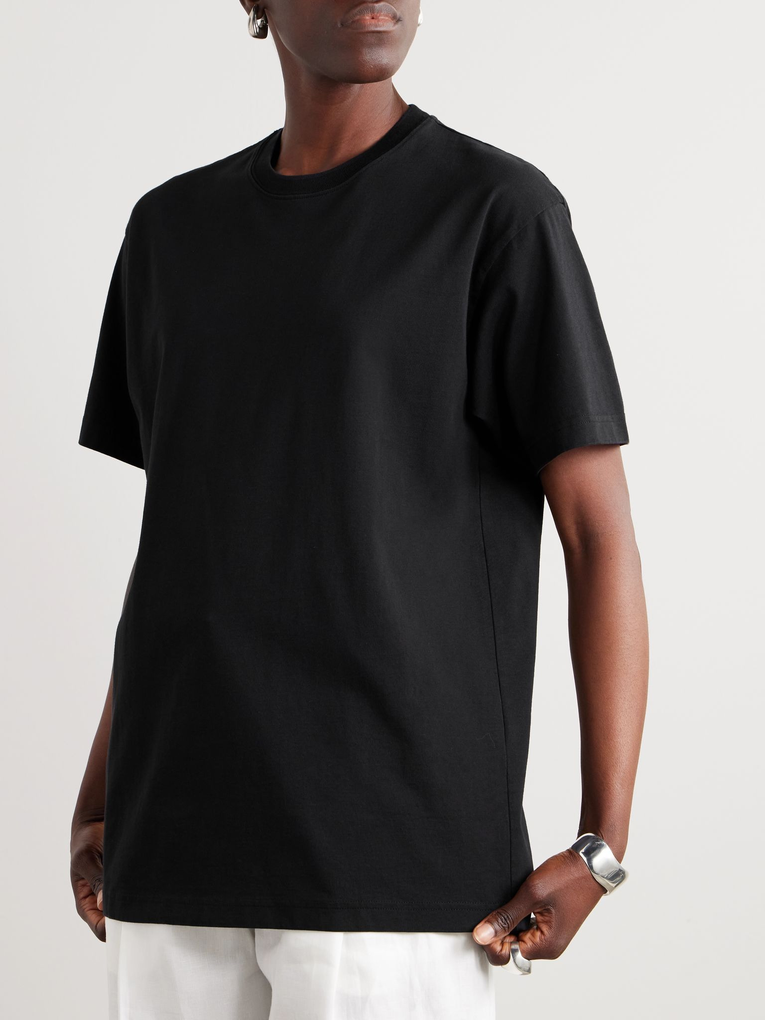 Cotton-jersey T-shirt Black - 3