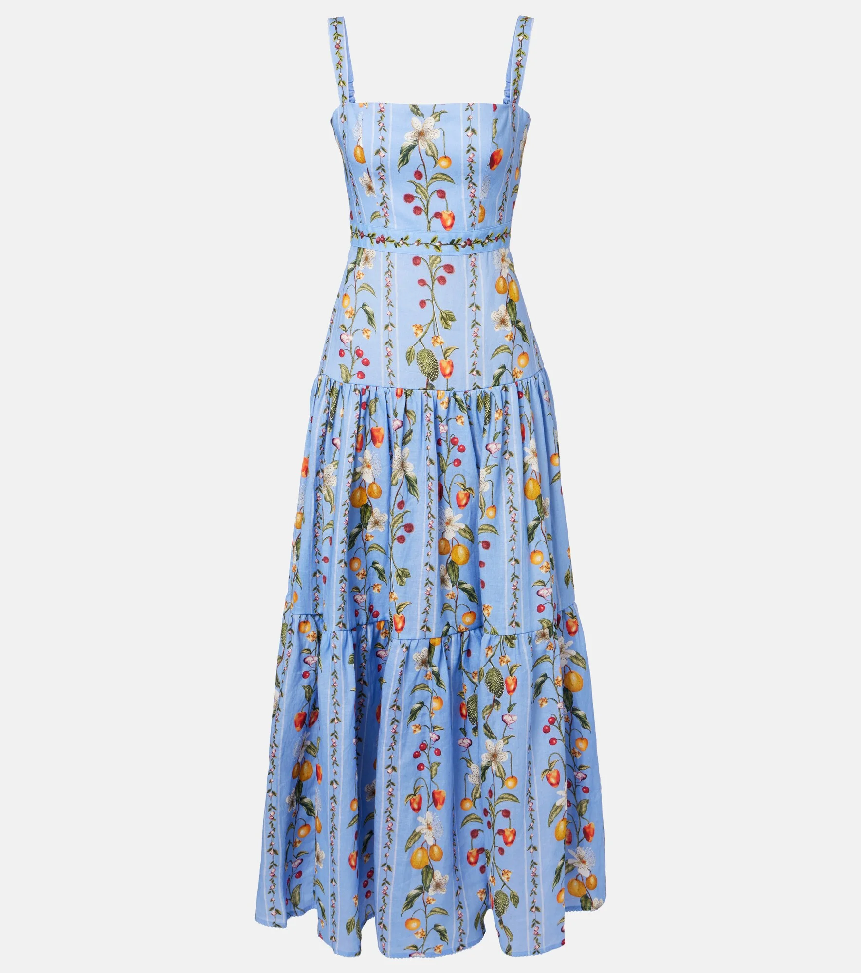 Lima printed linen maxi dress - 1