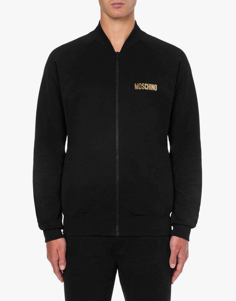 Moschino METALLIC LOGO ORGANIC COTTON SWEATSHIRT outlook