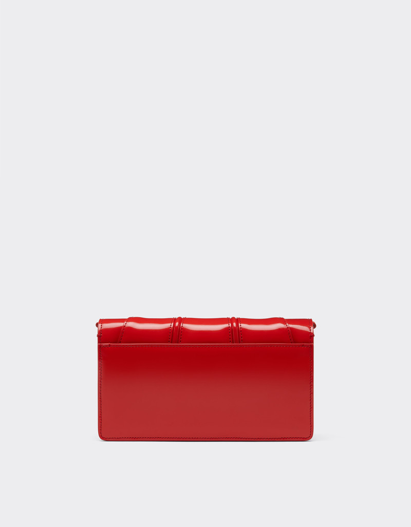 Ferrari GT brushed leather wallet with chain shoulder strap 3