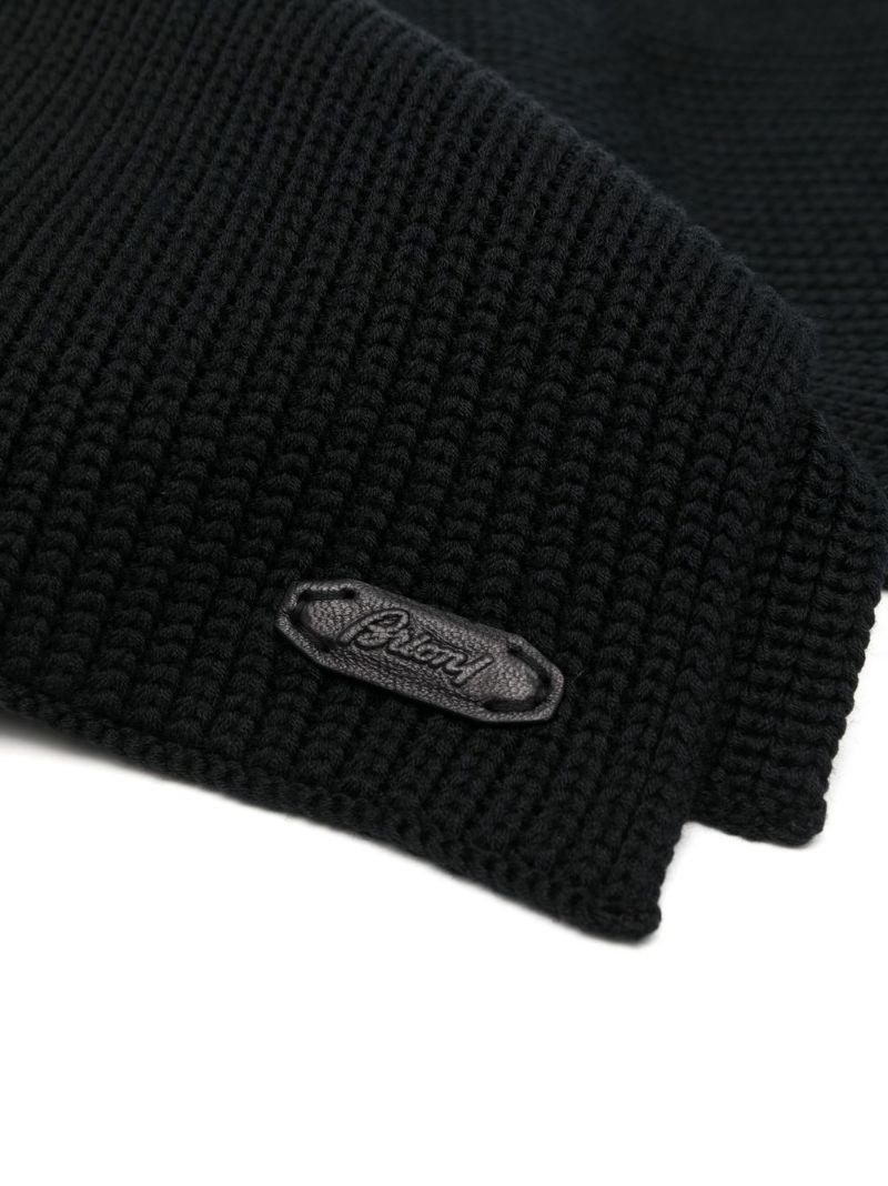 ribbed knit scarf - 4