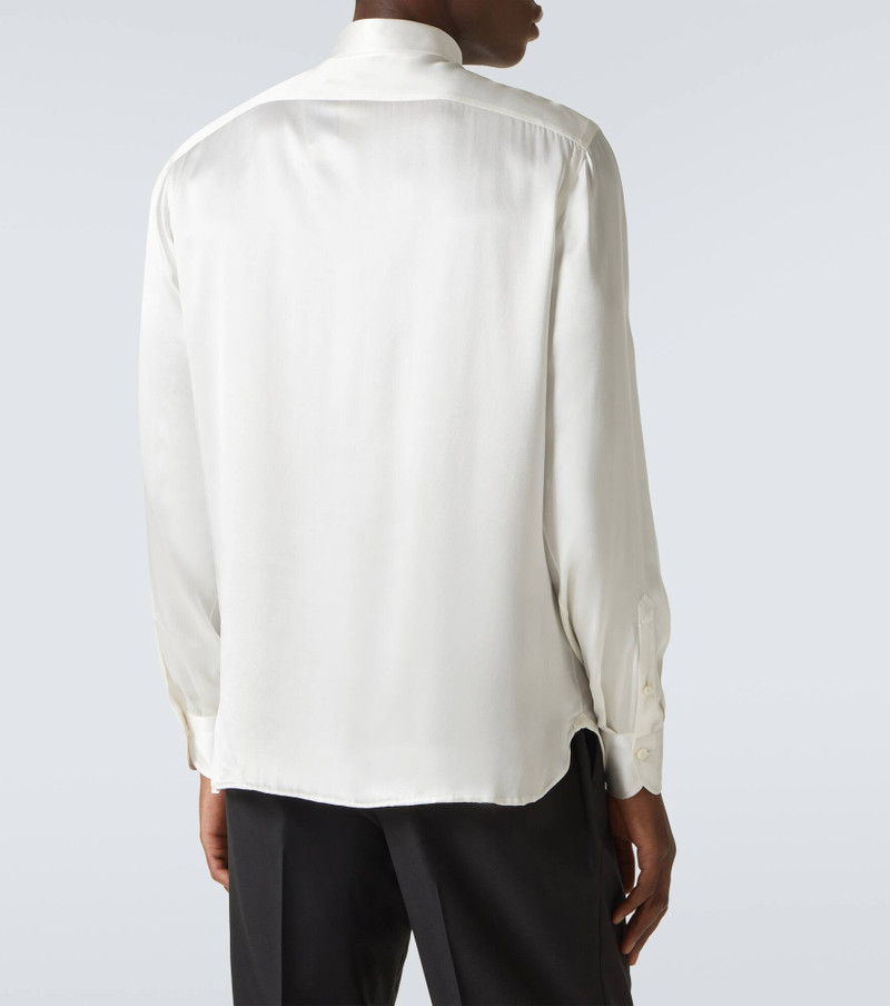 Silk satin tuxedo shirt 4