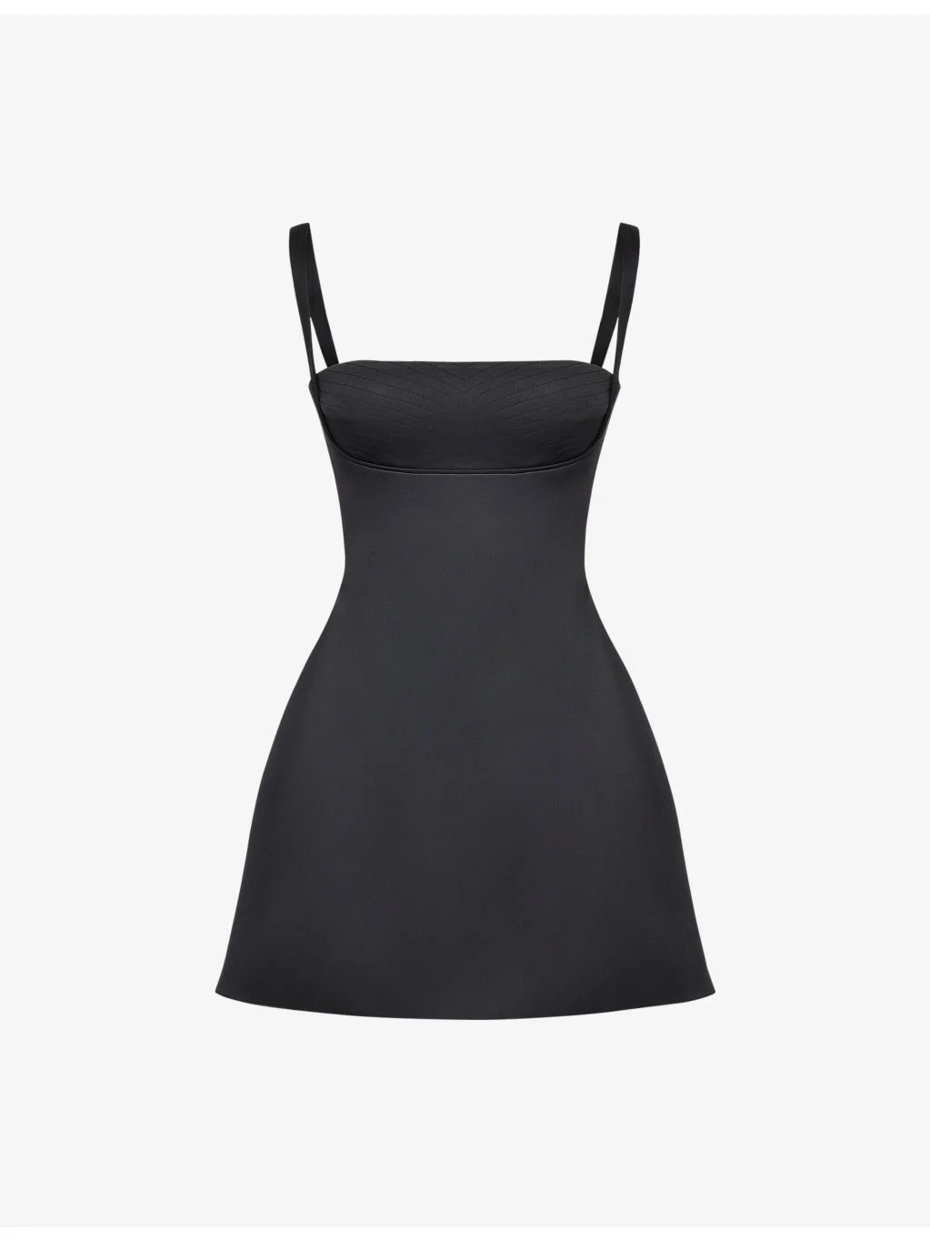 Kara stretch-woven mini slip dress - 1
