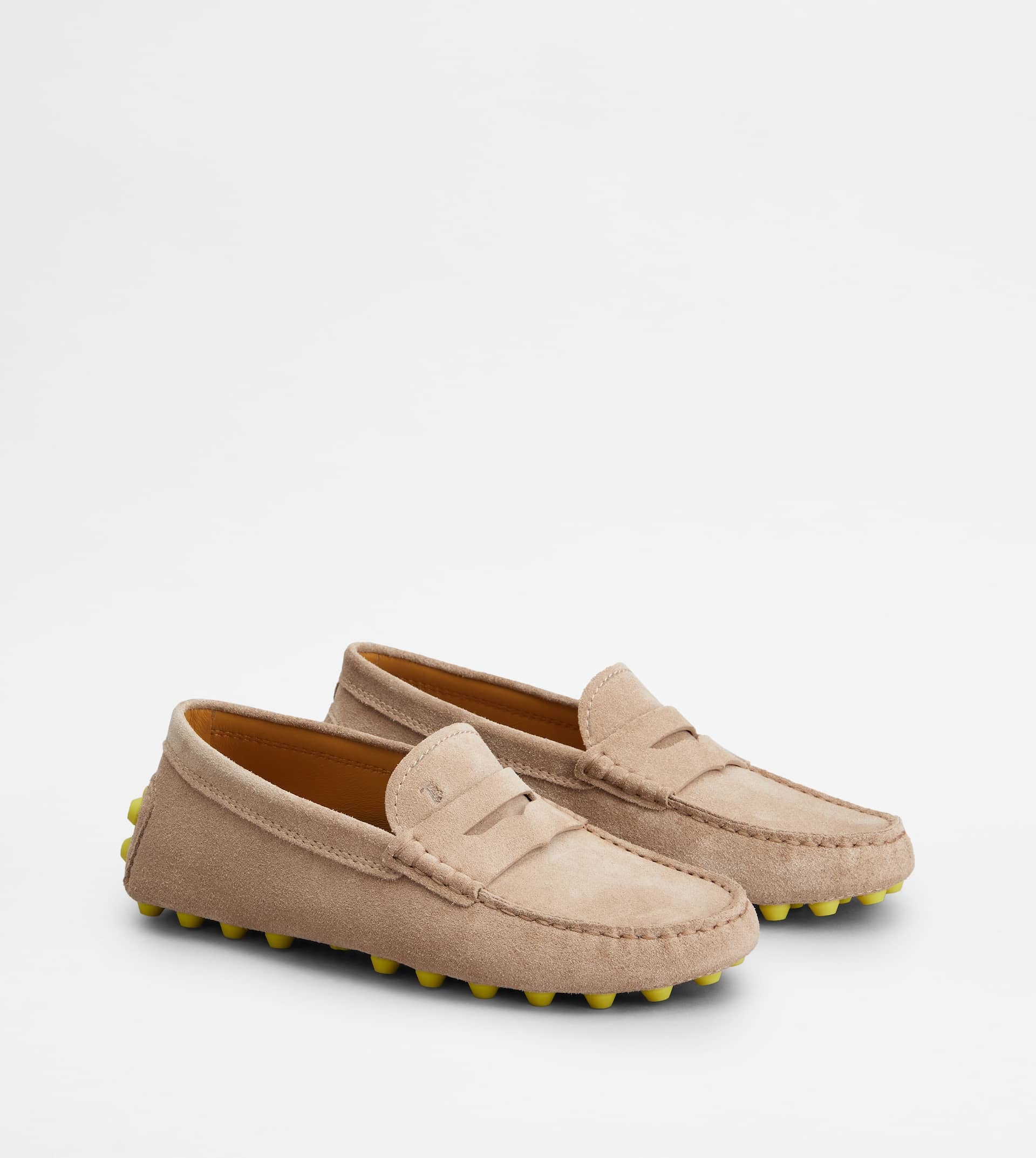 TOD'S GOMMINO BUBBLE IN SUEDE - YELLOW, PINK - 2