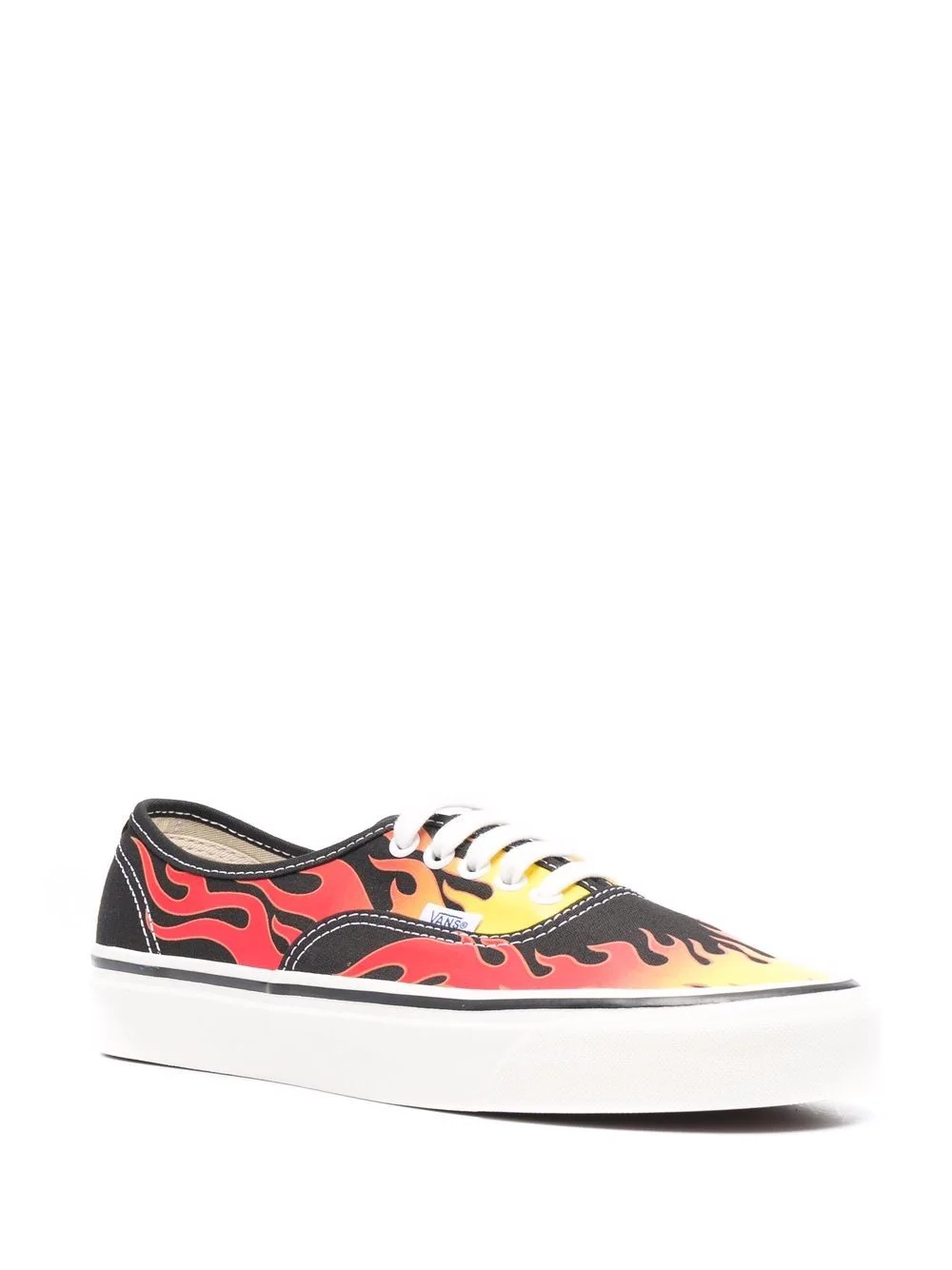 flame-print low-top trainers - 2