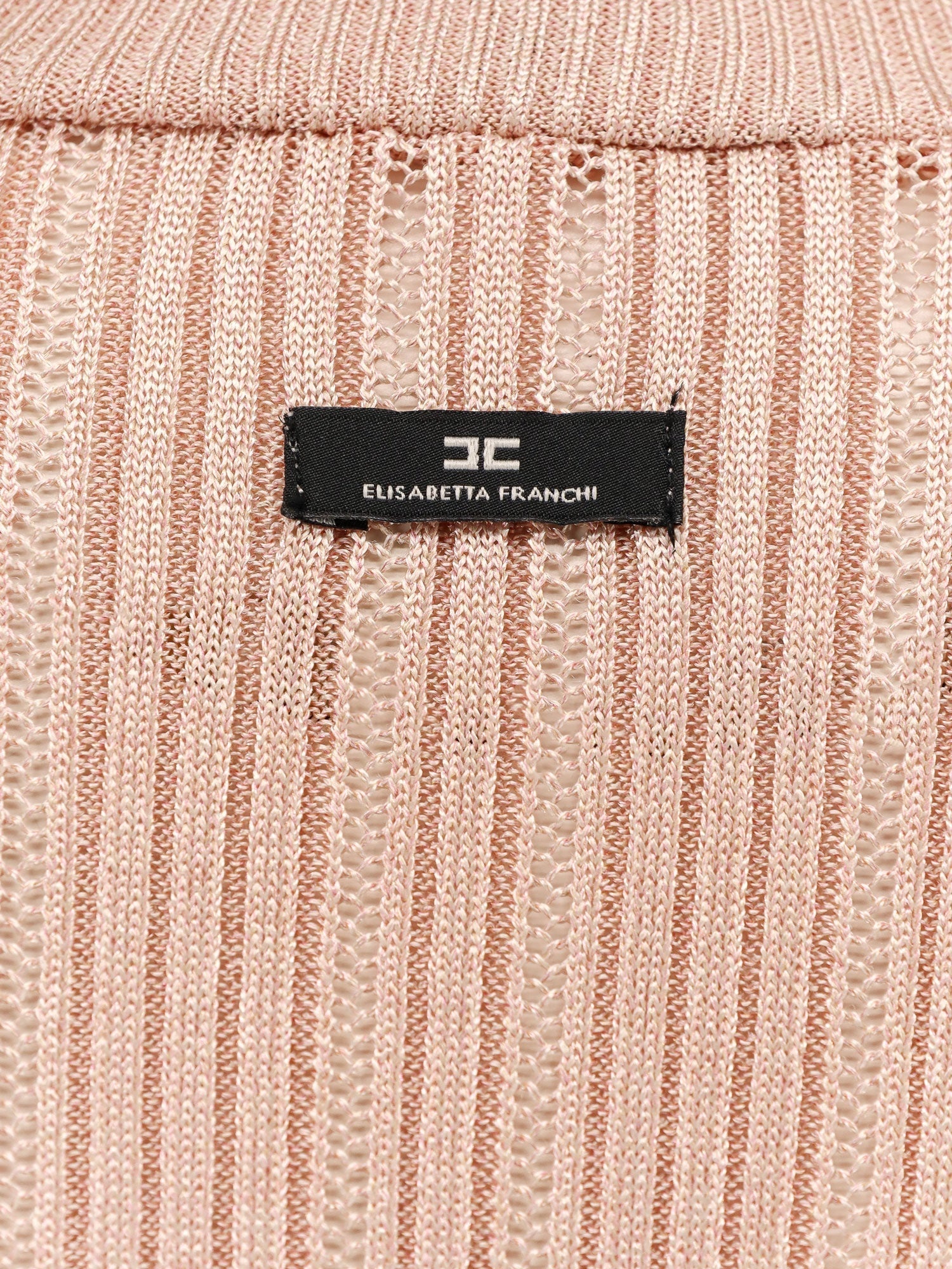 ELISABETTA FRANCHI - Elisabetta Franchi Metallic Fabric Turtleneck Sweater - 3
