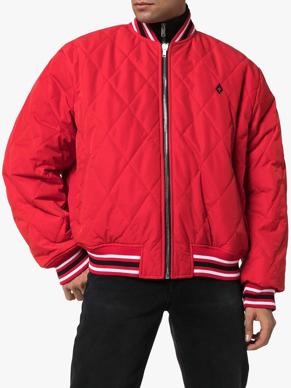 wings embroidered reversible bomber jacket - 3