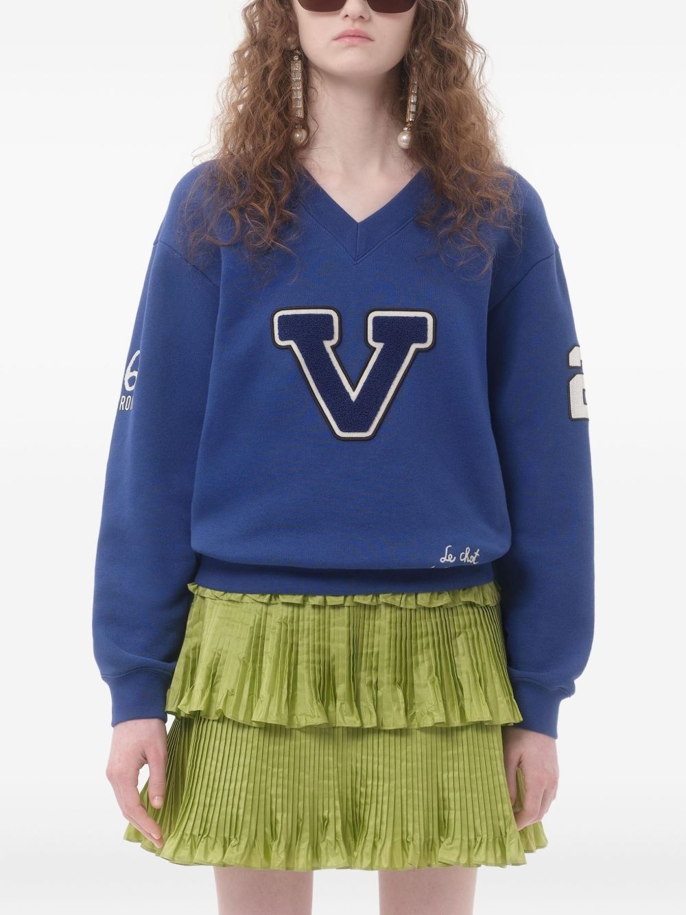 embroidered cotton sweatshirt - 3
