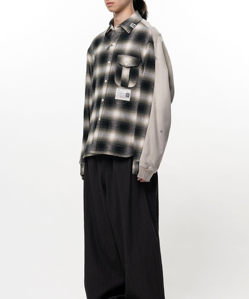 Front Back Combined Check Shirt 9