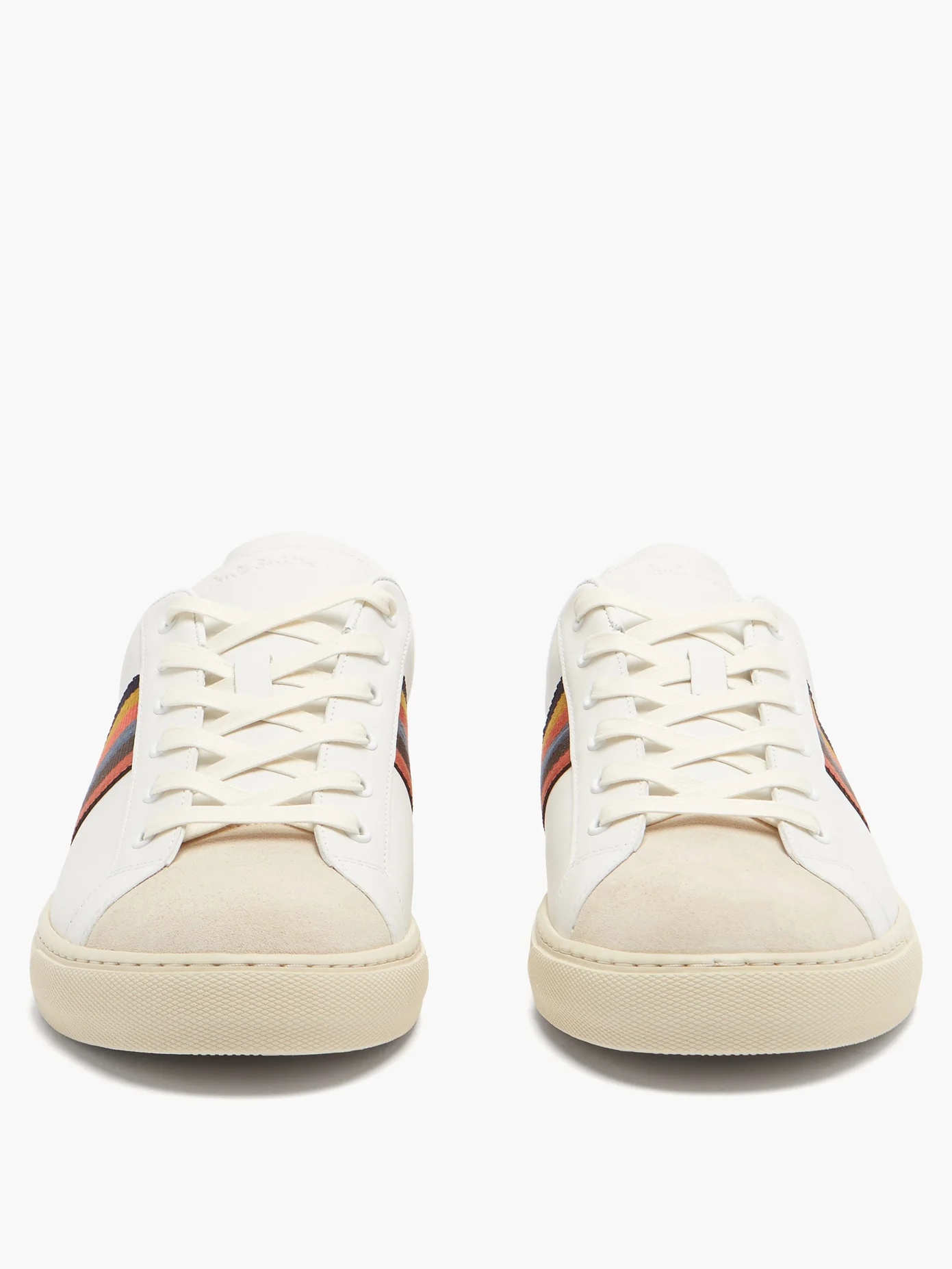 Hansen Artist-stripe leather trainers - 5