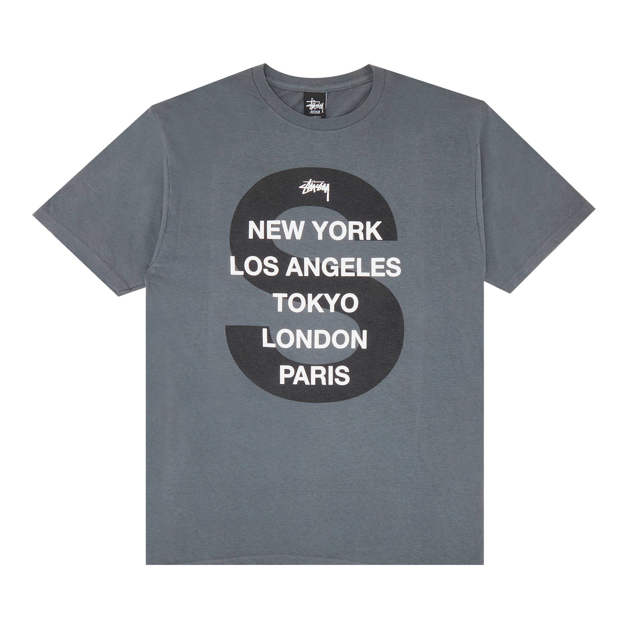 Stussy S Cities Tee 'Charcoal' - 1