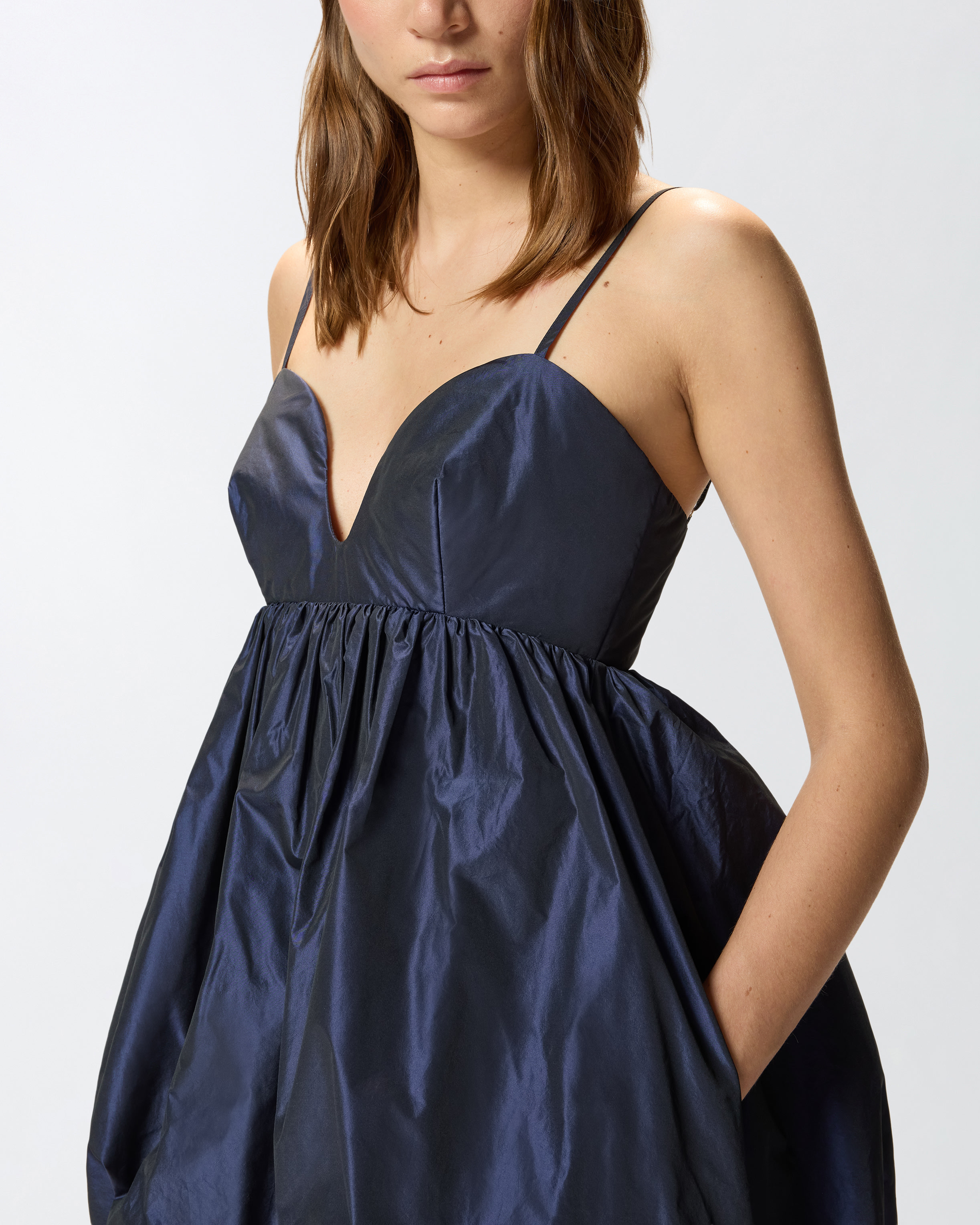MINI DRESS WITH BALLOON SKIRT - 5